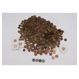 4 Steel Pennies & Wheat Pennies 6.5 LBS!