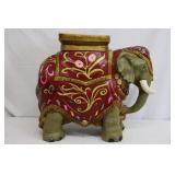 Heavy Ceramic Elephant Plant Stand