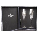 Pair Waterford "Wedding Vows" Flutes