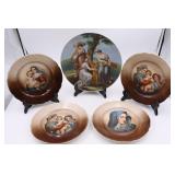 Bavaria & Unmarked Antique Portrait Plates