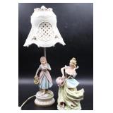 Lefton Figurine & Porcelain Figural Lamp