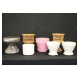 Planters & Wicker Plant Stands