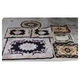 Black & Floral Rugs