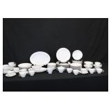 China Service, White on White with Platinum Trim