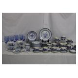 Blue & White Dish assortment, various patterns