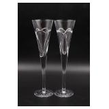Waterford Wishes "Love Romance" Toasting Flutes