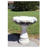 36" Diameter Concrete Bird Bath