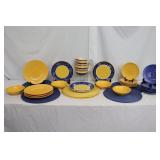 Yellow & Blue Dinnerware & Placemats