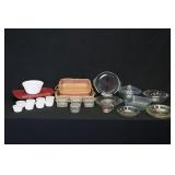 Ice Box Dishes, Pyrex & Assorted Glass Bakeware