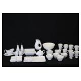 Assorted White Dishes, Serve ware