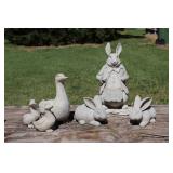 Resin Garden Decor- Rabbits & Ducks