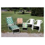 Aluminum Frame & Plastic Lawn Chairs