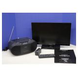 Insignia 19" TV & Sony Radio