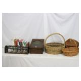 Bread Box, Canisters, Cook Books, Baskets