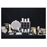Electric Candles, Mirrors, Wine Rack, Décor Items