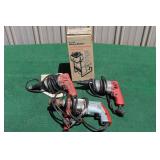 2 Milwaukee Screw Shooters, Drill, Bit sharpener