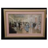 Framed Print- Ballroom scene
