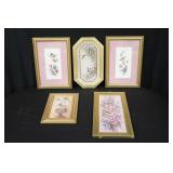 5 Floral & Hummingbird Prints