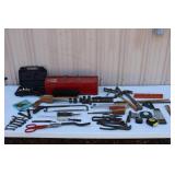 Tool Box, Electric Screw Driver & Asst. Hand tools