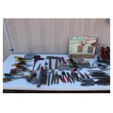 Assort. Hand tools, Screw Drivers, Files, Hammers