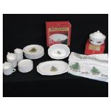 Pfaltzgraff Christmas Dishes & Table Cloth