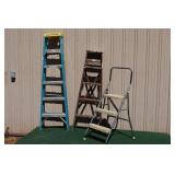 Werner Fiberglass ladder, wood ladder, step stool
