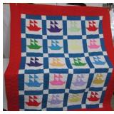 2 machine quilted quilts