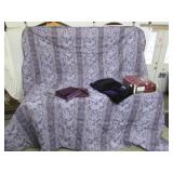 2 King Bedspreads, Throw, Curtains