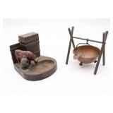 1933 Chicago World Fair Match Safe and Ashtray