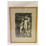 "The Green Man" Herbert Fink 1976 Artist Proof