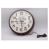 Petter Blue Book 14" Electric Clock