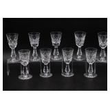 9 Waterford Lismore Cordials