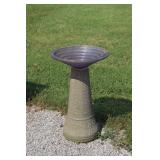Bird Bath with glass bowl