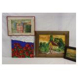 Group of Paintings and Drawings