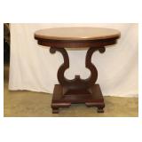 Walnut Oval Top Table