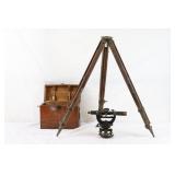 Vintage David White Co Transom in Case & Stand