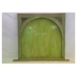 Window with slag glass