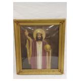 Jesus Holding Golden Sphere