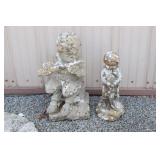 Garden Statues- Pan & Boy with Fish