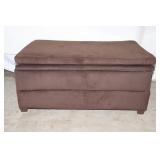 Large Upholstered Storage Ottoman
