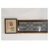 Framed Textiles 12" x 16" & 33" x 14"