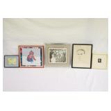 "Faces" Artwork 16" x 15" - 7" x 8 1/2" 5pcs