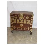 Chest on Stand w/Brass Accents