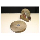 Small Grinder wheel w/stone & 10 3/4" stone