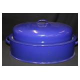 Blue Enameled Roaster