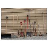 Garden Tools; Shovels; Spades; Rakes; Sledge