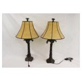 Palm Tree Table Top Lamp 32" H