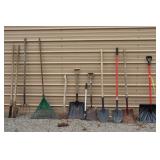 Garden Tools; Post Hole: Shovels: Rake
