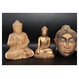 Sitting Buddha Statues & Buddha Mask
