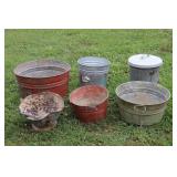 Galvanized Buckets-Washtubs